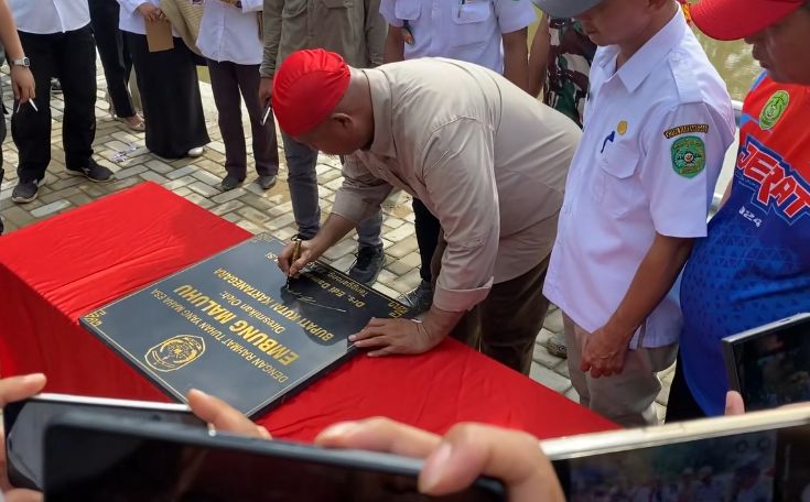 Embung Maluhu Diresmikan, Bupati Kukar Fokus Perkuat Infrastruktur Air untuk Pertanian